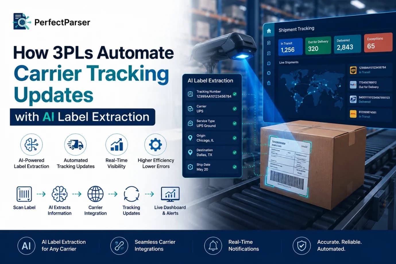 How 3PLs Automate Carrier Tracking Updates with AI Label Extraction