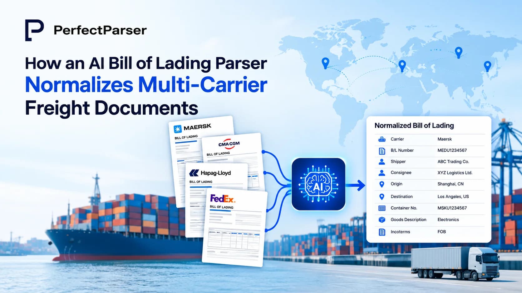 How an AI Bill of Lading Parser Normalizes Multi-Carrier Freight Documents