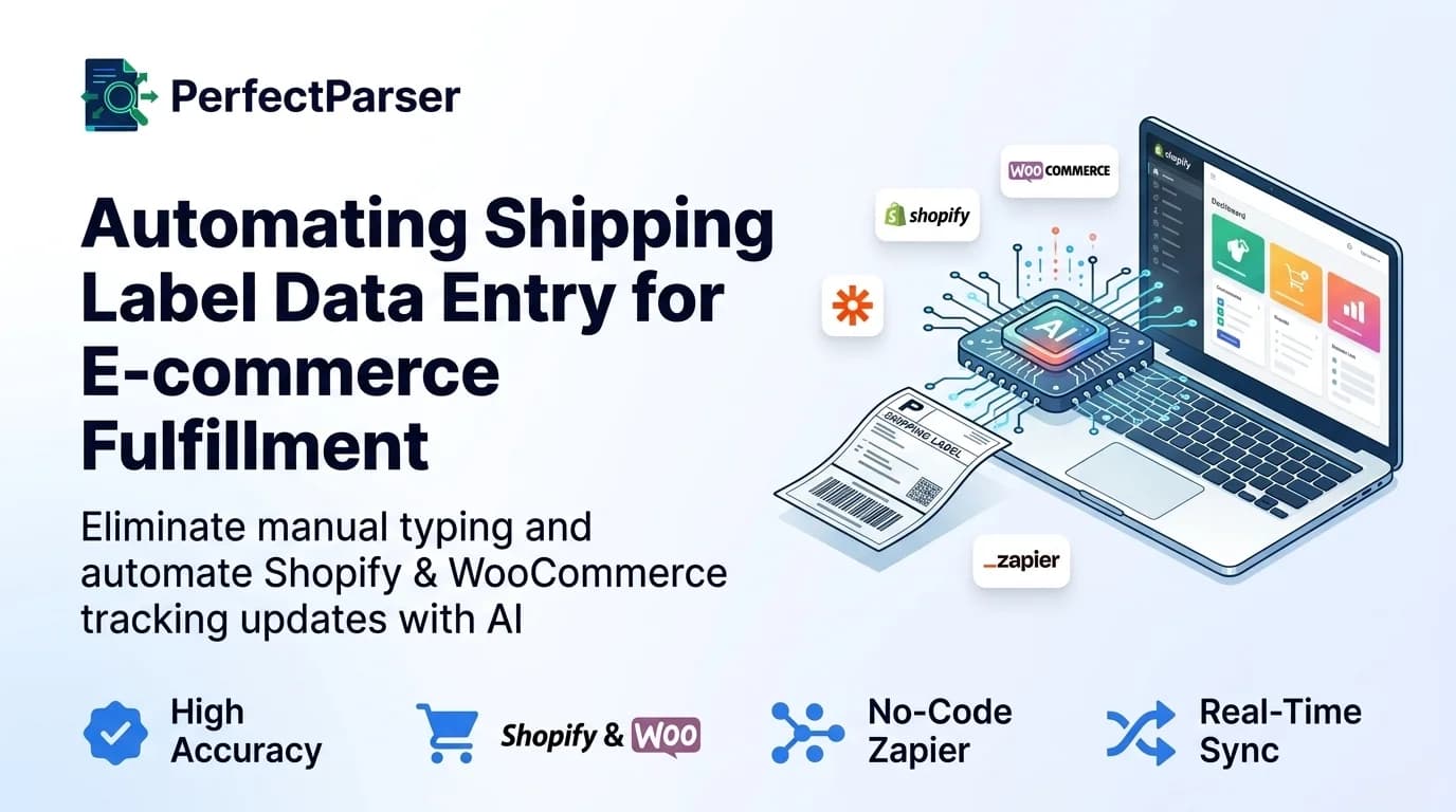 Automating Shipping Label Data Entry for E-commerce Fulfillment