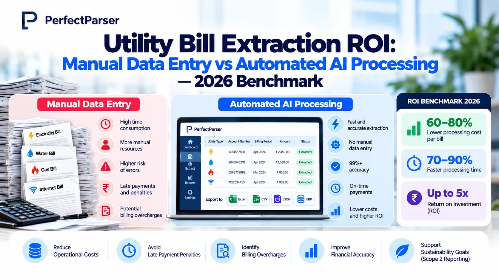 Utility Bill Processing ROI: Manual Costs, Late Payment Penalties & Overcharges (2026 Benchmark)